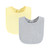 Hudson Baby Drooler Bib with Waterproof Lining, Gray Orange