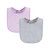 Hudson Baby Drooler Bib with Waterproof Lining, Pink Mint