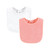 Hudson Baby Drooler Bib with Waterproof Lining, Pink Mint
