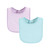Hudson Baby Drooler Bib with Waterproof Lining, Pink Mint