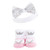 Hudson Baby Headband and Socks Set, Princess 4-Piece