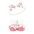 Hudson Baby Headband and Socks Giftset, Pink Yellow Flower