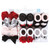 Hudson Baby Headband and Socks Giftset, Black Toile