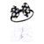 Hudson Baby Headband and Socks Giftset, Black Daisy
