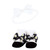 Hudson Baby Headband and Socks Giftset, Black Daisy