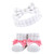 Hudson Baby Infant Girl Headband and Socks Giftset, Pink Charcoal, One Size