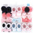 Hudson Baby Infant Girl Headband and Socks Giftset, Pink Blue 10-Piece, One Size