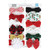 Hudson Baby Infant Girl Cotton and Synthetic Headbands, 12 Days Of Christmas Holly, 0-24 Months