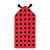 Hudson Baby Cotton Poly Animal Face Hooded Towel, Red Ladybug