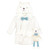 Hudson Baby Unisex Baby Plush Bathrobe and Toy Set, Gingham Bear Boy, One Size