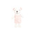 Hudson Baby Plush Bathrobe and Toy Set, Gingham Bear Girl