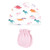 Hudson Baby Cotton Cap and Scratch Mitten Set, Cute-A-Saurus