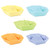 Hudson Baby Infant and Toddler Silicone Bath Toy 5pk, Boat, One Size