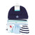 Hudson Baby Cotton Cap and Scratch Mitten Set, Ocean Friends