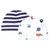 Hudson Baby Infant Boy Cotton Cap and Scratch Mitten Set, Space, 0-6 Months