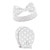 Hudson Baby Cotton Headband and Scratch Mitten Set, Pink Gray Floral 8-Piece