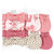 Hudson Baby Infant Girl Cotton Headband and Scratch Mitten Set, Blush Rose Leopard, 0-6 Months