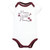 Hudson Baby Cotton Bodysuits, Plum Wildflower 3 Pack
