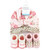 Hudson Baby Turban and Socks Set, Blush Rose Leopard
