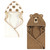 Hudson Baby Cotton Animal Face Hooded Towel, Brown Bear 2-Pack