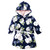 Hudson Baby Mink with Faux Fur Lining Pool and Beach Robe Cover-ups, White Peonies