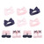 Hudson Baby 10Pc Headband and Socks Set, Pink Polka Dot