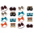 Hudson Baby 16Pc Headband and Socks Giftset, Fall Leopard