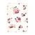 Hudson Baby Cotton Flannel Burp Cloths, Dusty Rose Floral 4-Pack