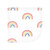Hudson Baby Flannel Cotton Washcloths, Creative Rainbow 10Pk