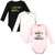 Hudson Baby Cotton Long-Sleeve Bodysuits 3-Pack, Daddys Little Princess