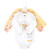 Hudson Baby Cotton Long-Sleeve Bodysuits, Peace Love Flowers
