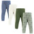Hudson Baby Thermal Tapered Ankle Pants 4pk, Sage Dinosaur