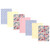 Hudson Baby Cotton Flannel Burp Cloths, Pink Blue Pretty Floral 7 Pack