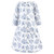 Hudson Baby Long Sleeve Plush Faux Fur Sleeping Bag, Wearable Blanket, Blue Toile