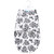 Hudson Baby Plush Faux Fur Swaddle Wrap, Black Toile