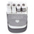 Hudson Baby Cotton Bib and Sock Set, I Love Grey