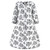 Hudson Baby Long Sleeve Plush Faux Fur Sleeping Bag, Wearable Blanket, Black Toile