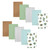 Hudson Baby Cotton Flannel Burp Cloths, Plants 10 Pack