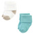 Hudson Baby Cotton Rich Newborn and Terry Socks, Teal Brown Stripe