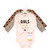 Hudson Baby Cotton Long-Sleeve Bodysuits, Cinnamon Hearts 3 Pack