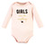 Hudson Baby Cotton Long-Sleeve Bodysuits, Cinnamon Hearts 3 Pack
