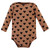 Hudson Baby Cotton Long-Sleeve Bodysuits, Cinnamon Hearts 3 Pack