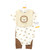 Hudson Baby Cotton Bodysuit, Pant and Bib Set, Brave Lion
