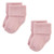 Hudson Baby Cotton Rich Newborn and Terry Socks, Solid Blush Pink