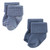 Hudson Baby Cotton Rich Newborn and Terry Socks, Blue Sage Stripe