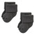 Hudson Baby Cotton Rich Newborn and Terry Socks, Solid Gray White
