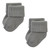 Hudson Baby Cotton Rich Newborn and Terry Socks, Solid Gray White
