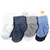 Hudson Baby Cotton Rich Newborn and Terry Socks, Solid Blue Gray 8 Pack Chenille