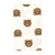 Hudson Baby Cotton Flannel Burp Cloths, Brown Bear 10 Pack