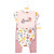 Hudson Baby Cotton Bodysuit, Pant and Bib Set, Bonita